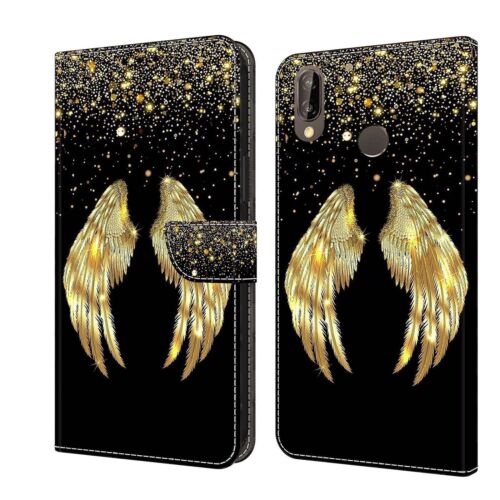 Painted Flip Card Wallet Stand Phone Case For Huawei Y5 Y6 Y7 2018 Honor 7A 8A - Picture 21 of 32
