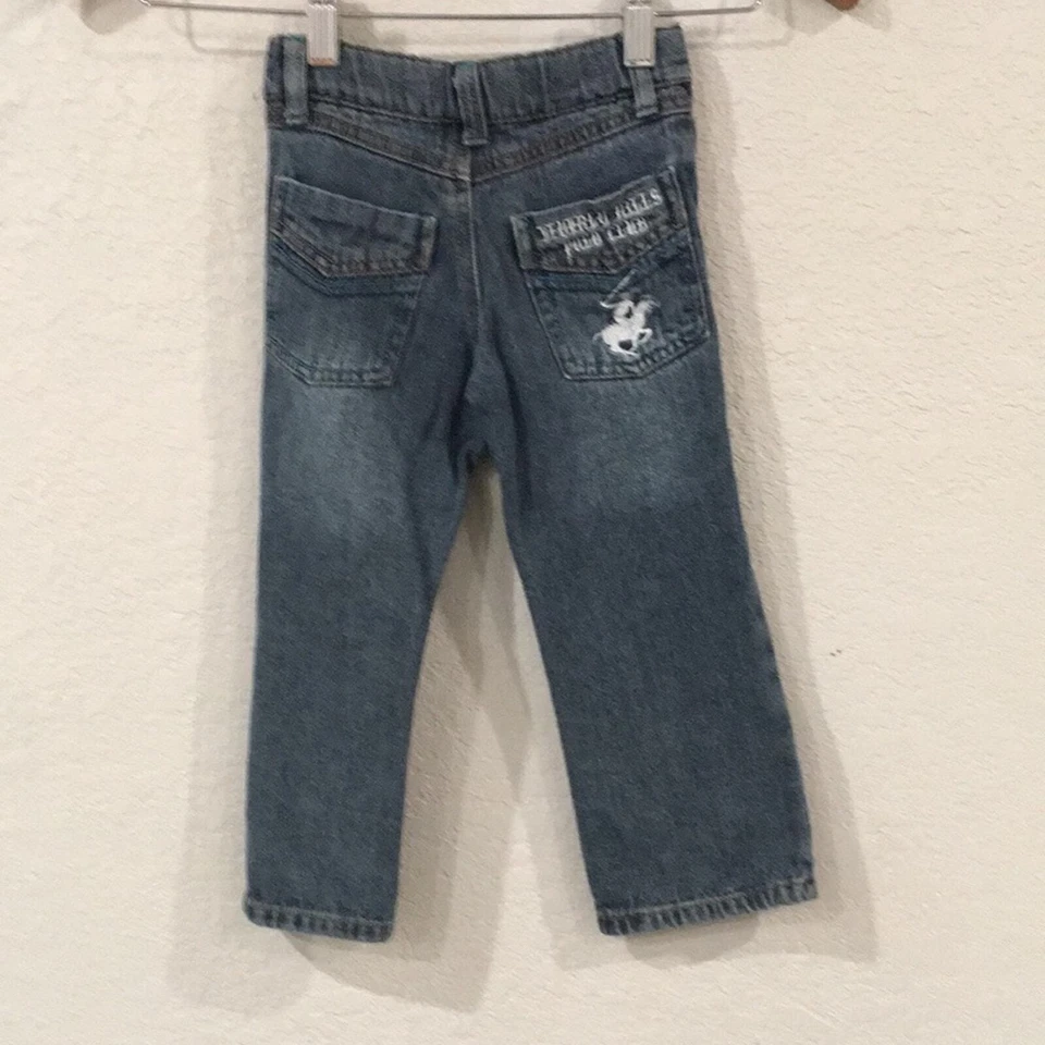 Джинсы Beverly Hill Polo Club для мальчиков 2T прямые штанины 100% хлопок регулируемые - Изображение 3 из 4