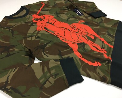 Polo Sport Ralph Lauren Military Army Camo Big Pony Pullover 