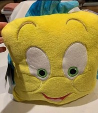 NWT DISNEY FLEECE THROW / PILLOW CONVERTIBLE - THE LITTLE MERMAID 50X50