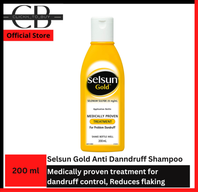 Selsun Gold Treatment Anti Dandruff Shampoo Medically Control Dandruff 200ml