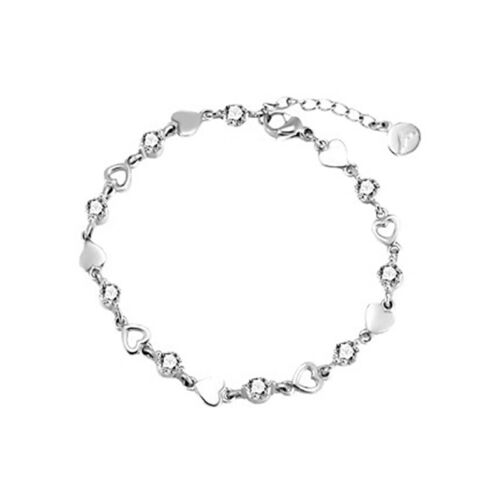 Personalized Sweet Love Heart Zircon Bracelet Temperament Adjustable Bracelet - Picture 1 of 6