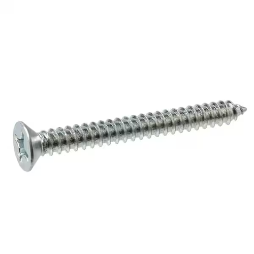 Everbilt #12 x 2 in. Phillips Flat Head Zinc Plated Sheet Metal Screw 50-Pieces - Picture 2 of 4