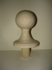 WOOD FINIAL UNFINISHED FOR BED OR FURNITURE FINIAL 65