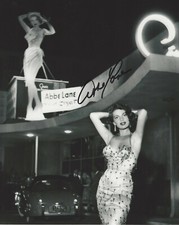 ABBE LANE MODEL & ACTRESS SIGNED AUTHENTIC 8x10 PHOTO B COA TWILIGHT ZONE MOVIE