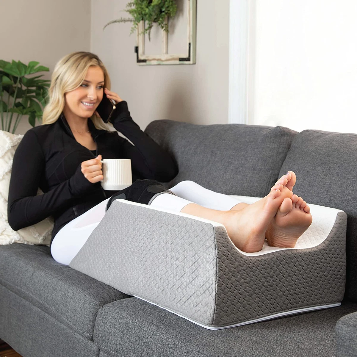 Kolbs Double or Single Leg Elevation Pillow Post Surgery Leg