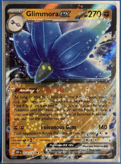 Pokemon - Glimmora ex 123/197 Double Rare - Obsidian Flames - NM/M