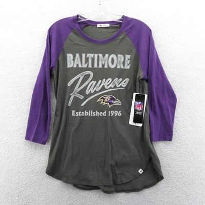 Brand Ravens Merch Baltimore Ravens Shirt Small Womens Gray