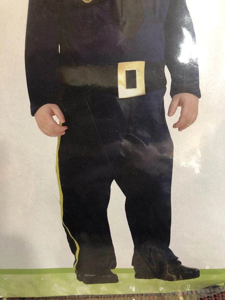 Disfraz de oficial de policía recluta policía Halloween 12-24 meses bebé niño pequeño nuevo con etiquetas Foto 3 de 4