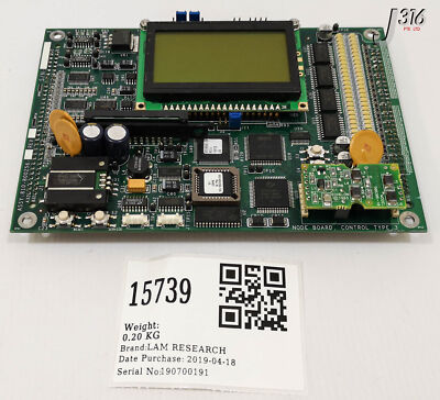 コード 15739 LAM RESEARCH PCB NODE BD CTRL TYPE 3 W/NMTG.S12864BFYHSGY.B