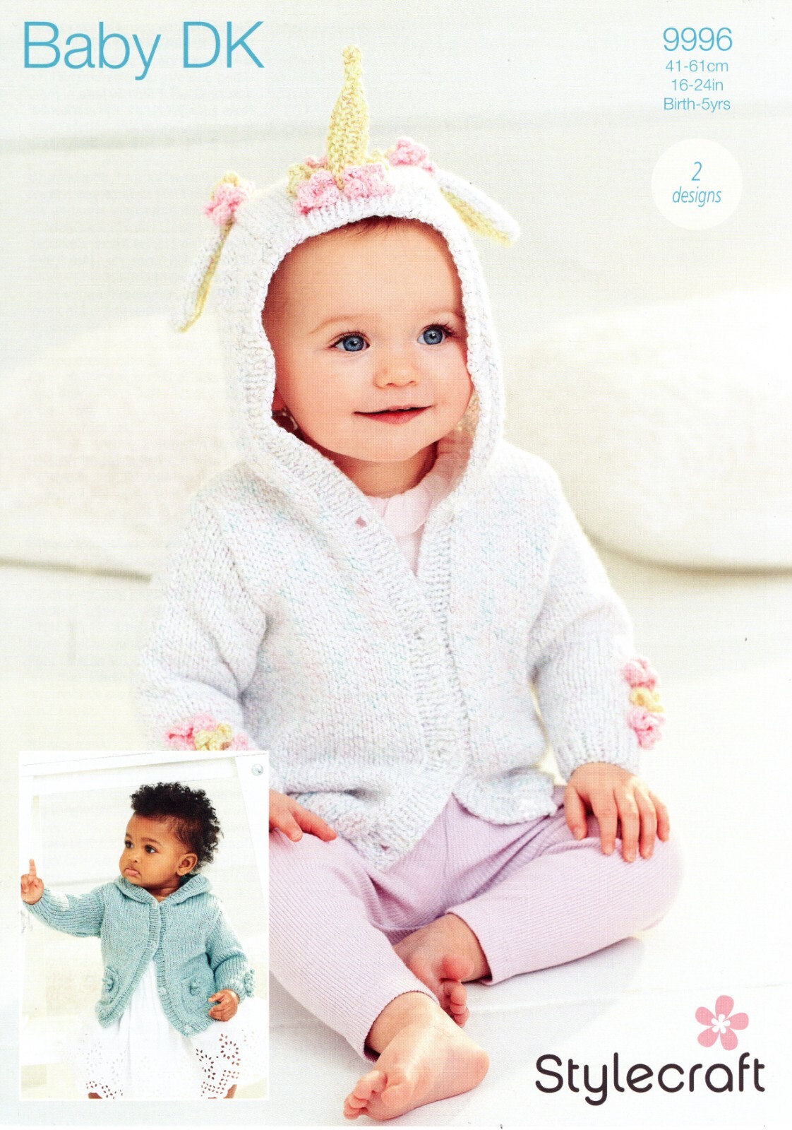 Stylecraft Baby DK Knitting Pattern - 9996  Jackets - Birth to 5 Years
