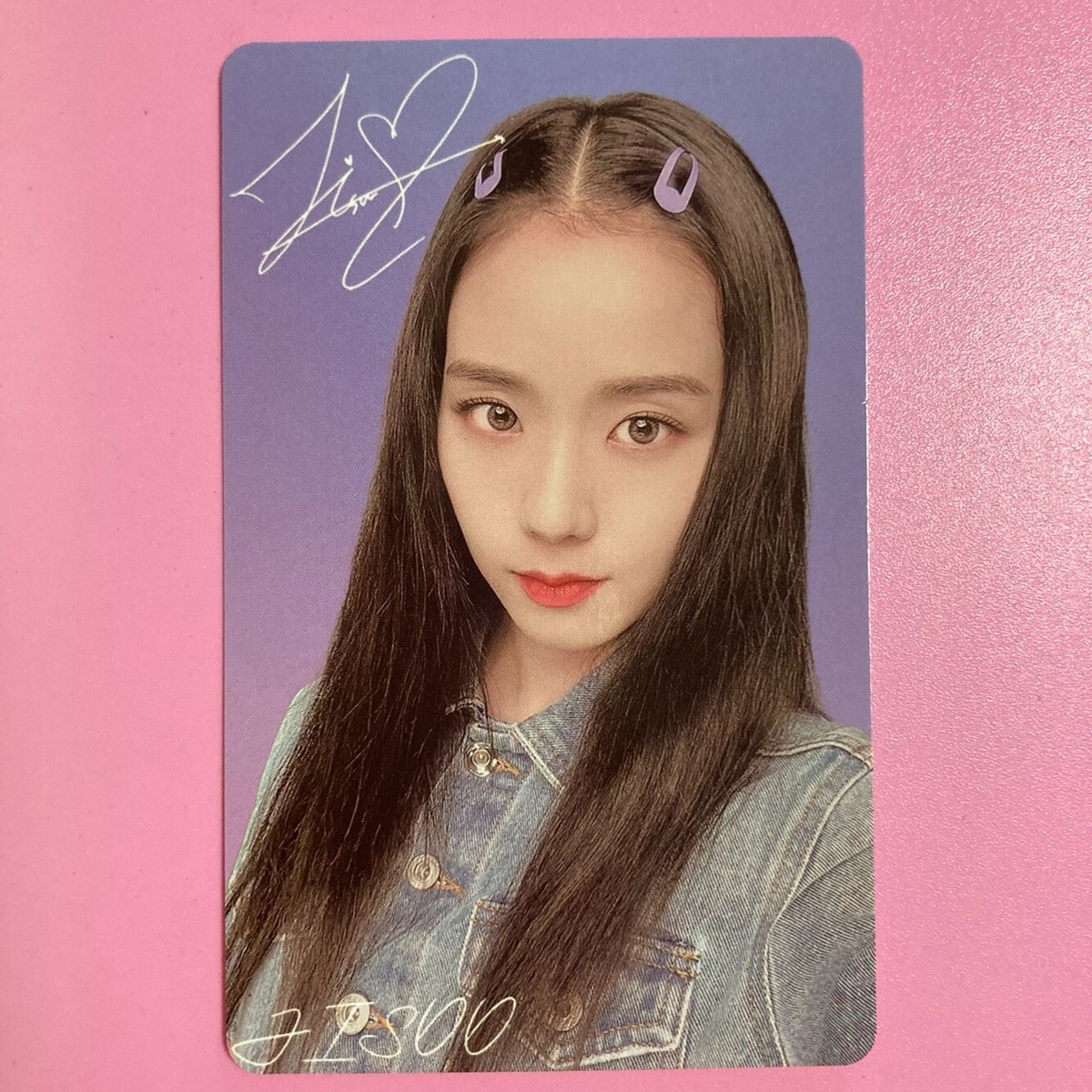 Official Jisoo Photocard with Game Coupon Not Used BlackPink The