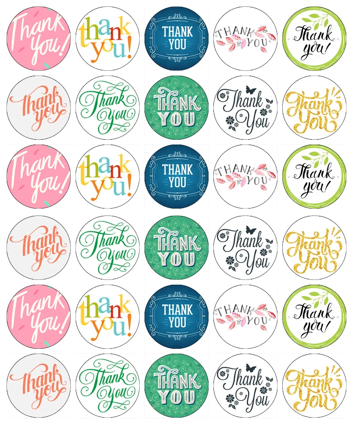 30x Thank You Cupcake Toppers Essbare Backoblate Fairy Kuchendekoration - Bild 1 von 1