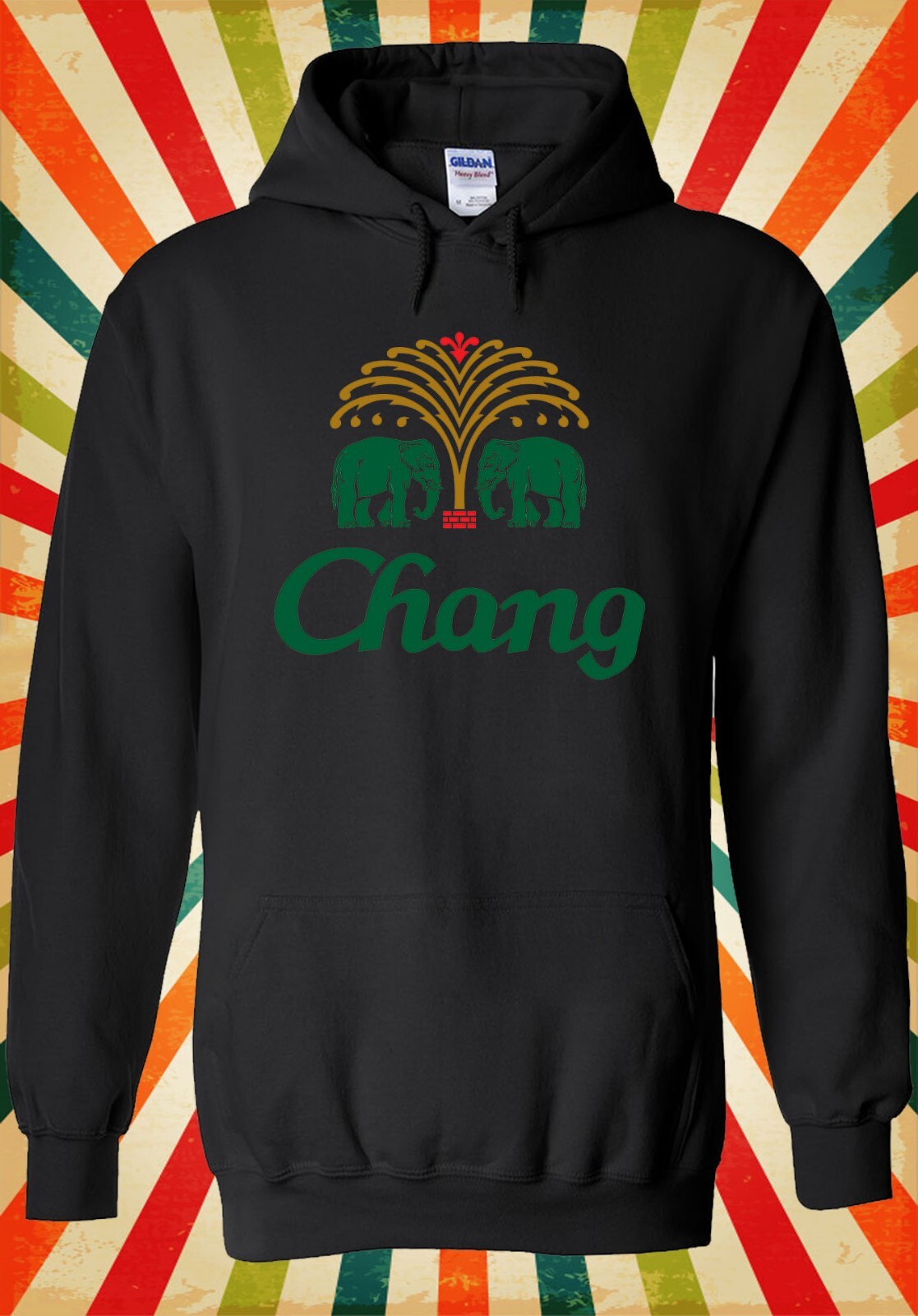 Chang Beer Bangkok Thailand Elefant Männer Frauen Unisex Top Hoodie Sweatshirt 3138