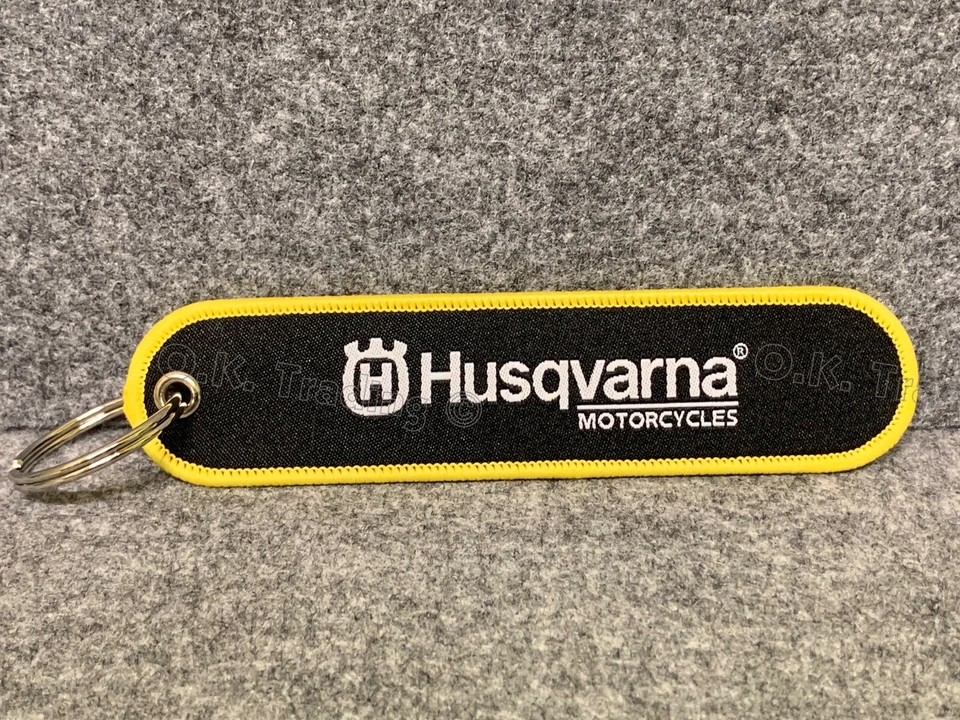 HUSQVARNA Keyring Fabric Embroidered on Both Sides - Image 2 of 4