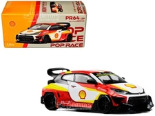 TOYOTA PANDEM GR YARIS "SHELL OIL" 1/64 DIECAST MODEL CAR BY POP RACE PR640039