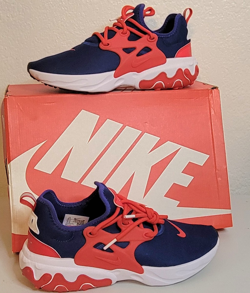 Nike React Presto Deep Royal White University Red CW5586-400 Men Size  Wm 10