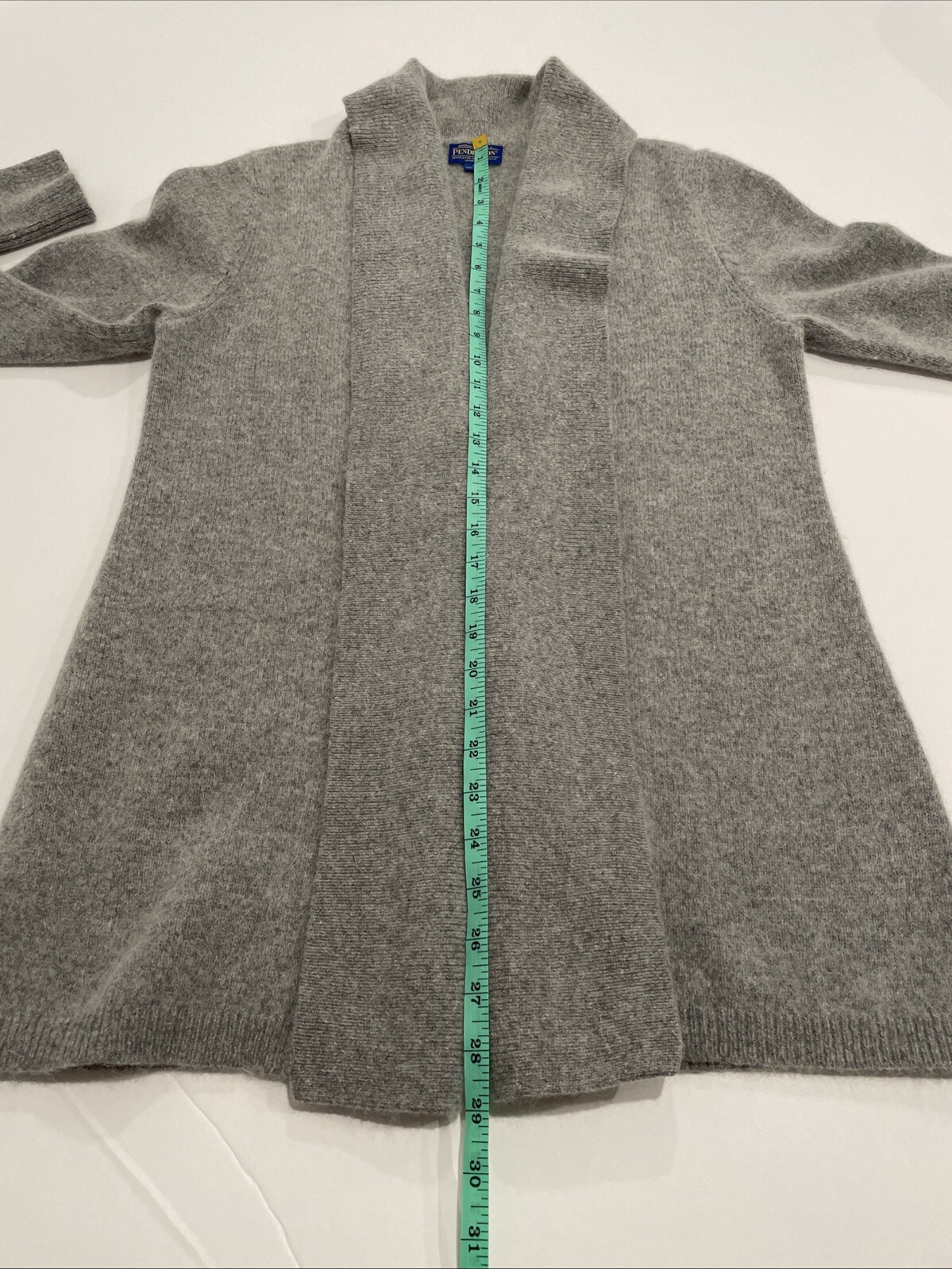 Pendleton Small Lambs Wool Angora Open Front Card… - image 10