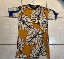 Adidas Originals x Farm Rio  Leaf Pineapple T-Shirt Dress Multicolor Women’s S