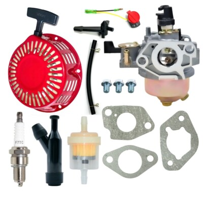 #ad #ad Carburetor Kit w Recoil Starter For HONDA GX270 GX240 8HP 9HP 173F 177F $34.95