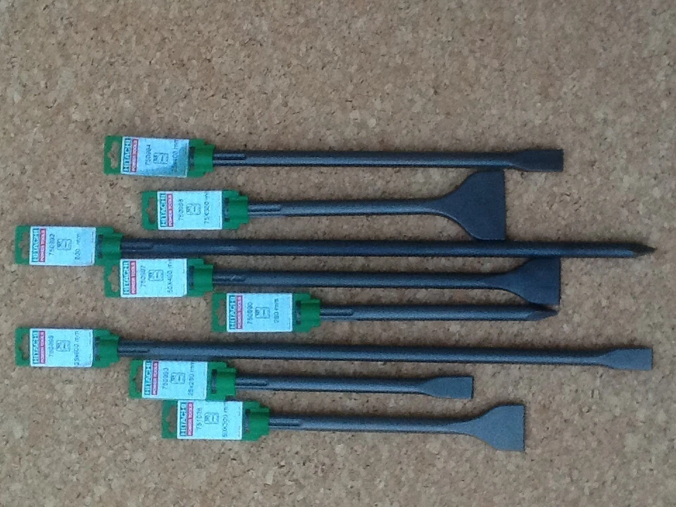 Hitachi SDS-Max Chisels - Top Quality- European Manufactured- 9 sizes available