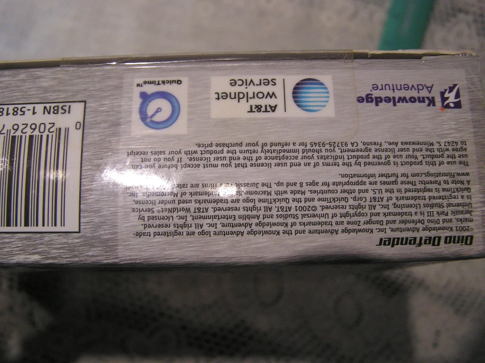 Jurassic Park III 3 sealed  Dino Defender video game   STILL SEALED !!! NIB - Image 4 of 4