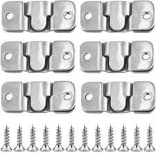 12pcs Flush Mount Bracket, 45x20mm Interlocking Picture Frame Hook, Stainless...
