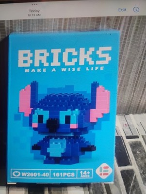Bricks Make a Wise Life Stitch 161pcs Block Set W2601-40 14+ Plastic