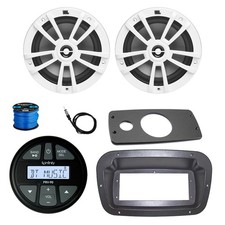 Infinity Radio, Adapter, Spa Bezel, ANT, 2x 6.5" 180W White Speaker w/Wire