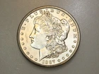 1887-S $1 MORGAN SILVER ONE DOLLAR CH/GEM BU