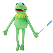 SUIYUEOUR Kermit The Frog Puppet w/ Control Rod - Muppets Show Plush Toy