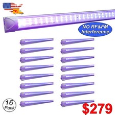 16 Pack UV Led BlackLight Fixture 4FT 40W Bar DJ Club Event Lighting Party D cor