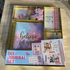 DIY Journal Kit Set for girls, Personalized Diary Stuff , Decorate Your Planner
