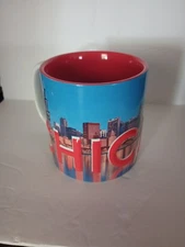 CHICAGO THE WINDY CITY 3D COFFEE MUG. TEA CUP MUG.  Art Deco Print  Mug