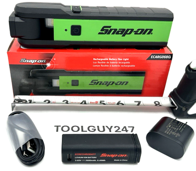 SNAP ON ECARG068 G 600 Lm Rechargeable GREEN Shop work Light