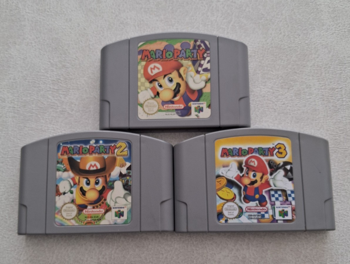 Mario Party 1 + 2 +3  Nintendo 64 N64 très bon Etat