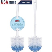 Heavy Duty Toilet Bowl Brush Durable Cleaner Ergonomic Handle Replacement Head