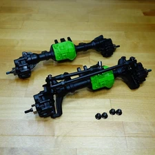 For Traxxas TRX4 Sport High Trail Green Portal Axles Locked Spool Differential