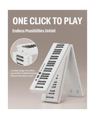 Finger Dance Folding Piano Keyboard 88 Keys, Portable Electric