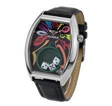 Frank Miura Gamble Watch King Macau Dice silver rainbow black new