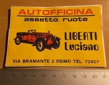 ADESIVO STICKER - AUTOFFICINA ASSETTO RUOTE LIBERTI LUCIANO - OSIMO