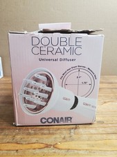 Conair Double Ceramic Universal Diffuser Attachment for Hair Dryer 1.75" to 2.1"