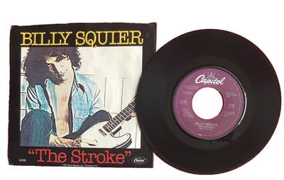 BILLY SQUIRE THE STROKE 45 RPM VINYL PICTURE SLEEVE - NEW - 1981 CAPITOL RECORDS