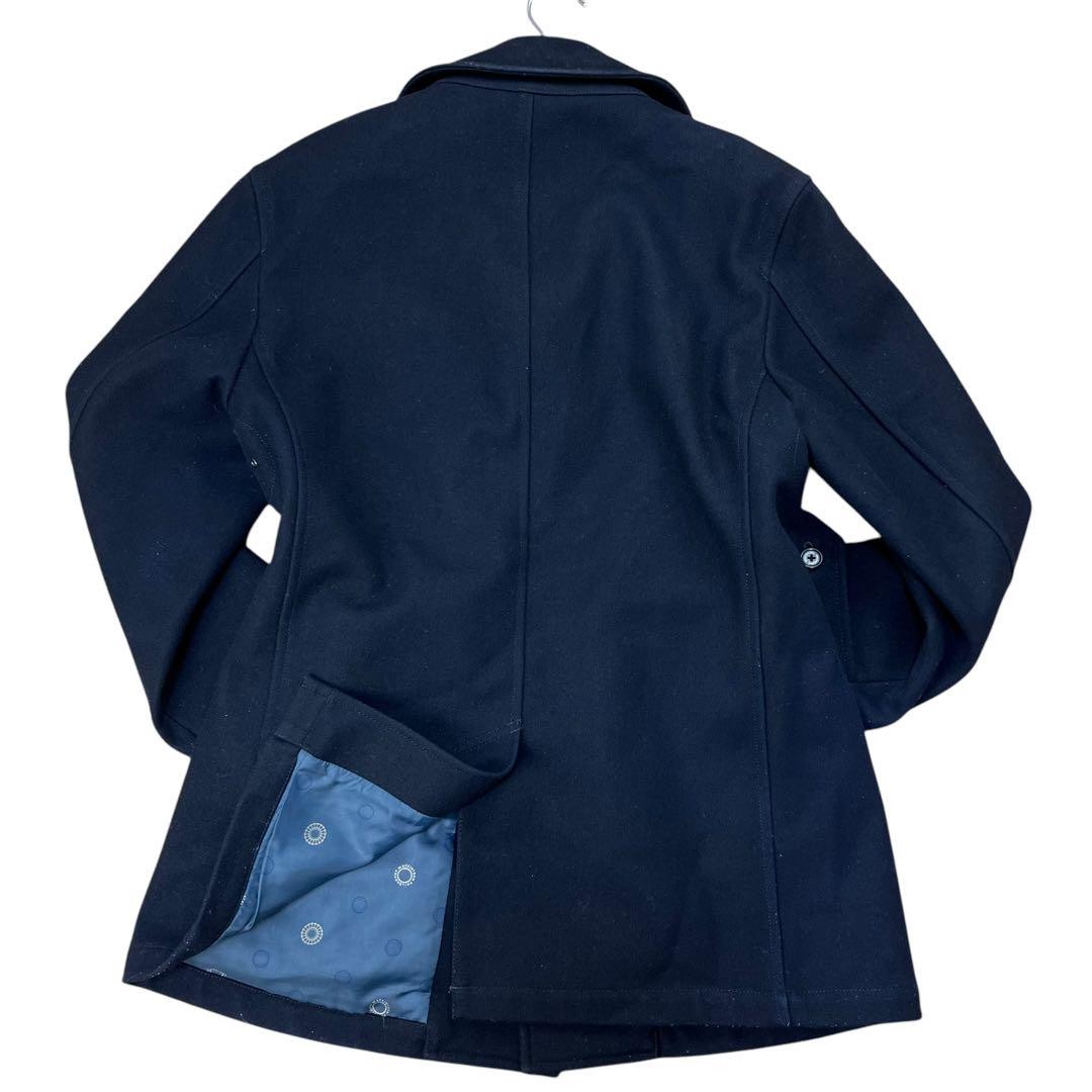 [Ⓜ︎asako様]OVERCOAT Melton Notch Coat NAVY Navy Melton Overcoat – MillersOath
