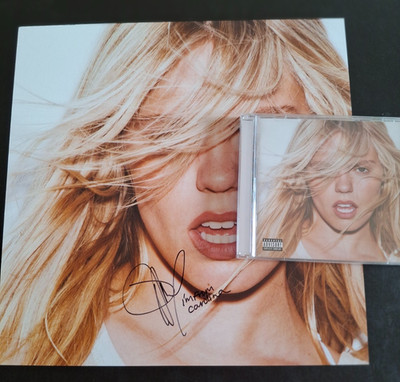 RENEE RAPP BITE ME CD & SIGNED /AUTOGRAPH 12'' ART CARD & HER HANDWRITTEN LYRICS