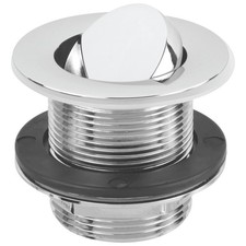 McAlpine 1.5" CP Brass Swivel Bath Waste-58mm Tail & 70mm Flange