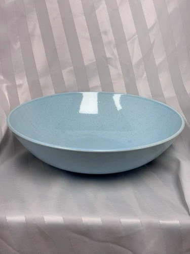 Vintage Aqua Blue Turquoise Bauer Pottery Bowl Serving Dish RARE MCM