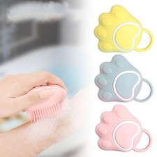 Silicone Bathing Brush Multifunctional Pet Hair Wash Brush Massage Scrubber JQ