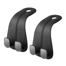 2 Pack Car Headrest Hooks for Purses and Bags Cute Leather Car Seat Back Head...