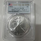 2021 American Silver Eagle Type 2 PCGS MS70 First Day of Issue